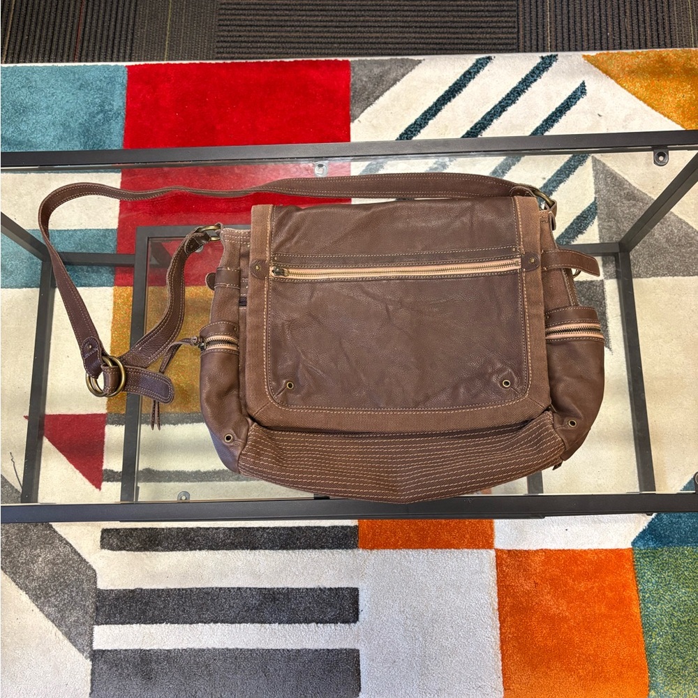 Fossil Brown Leather Men's Bag